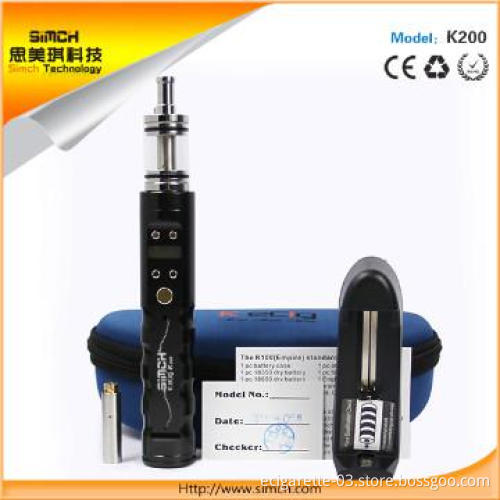 e cigarette with 900/2000mAh from PYX,ecigs K200,KTS,X6 V8